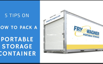 Five Tips on How to Pack a Portable Storage Container