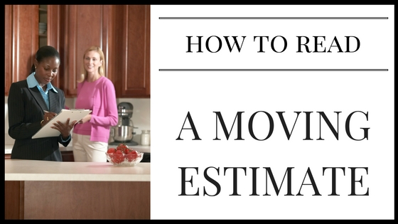 How to Read a Moving Estimate