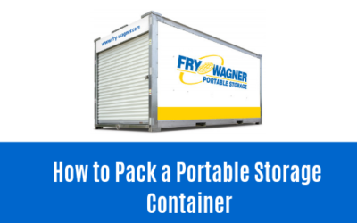 How to Pack a Portable Storage Container