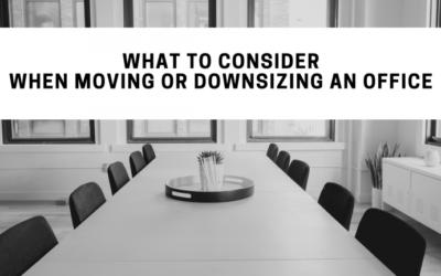 What to Consider When Moving or Downsizing an Office